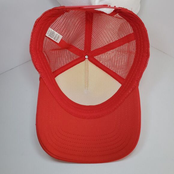 New Vintage Budweiser Foam Mesh Back Snapback Trucker Cap Hat Red Never WORN! - Picture 6 of 8